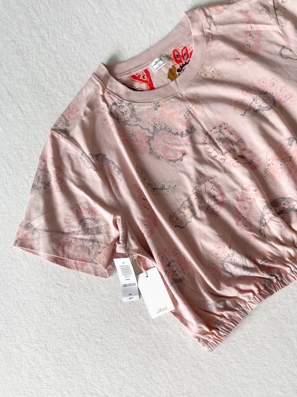 Wilfred NWT Piaf Tee (Paisley Print)